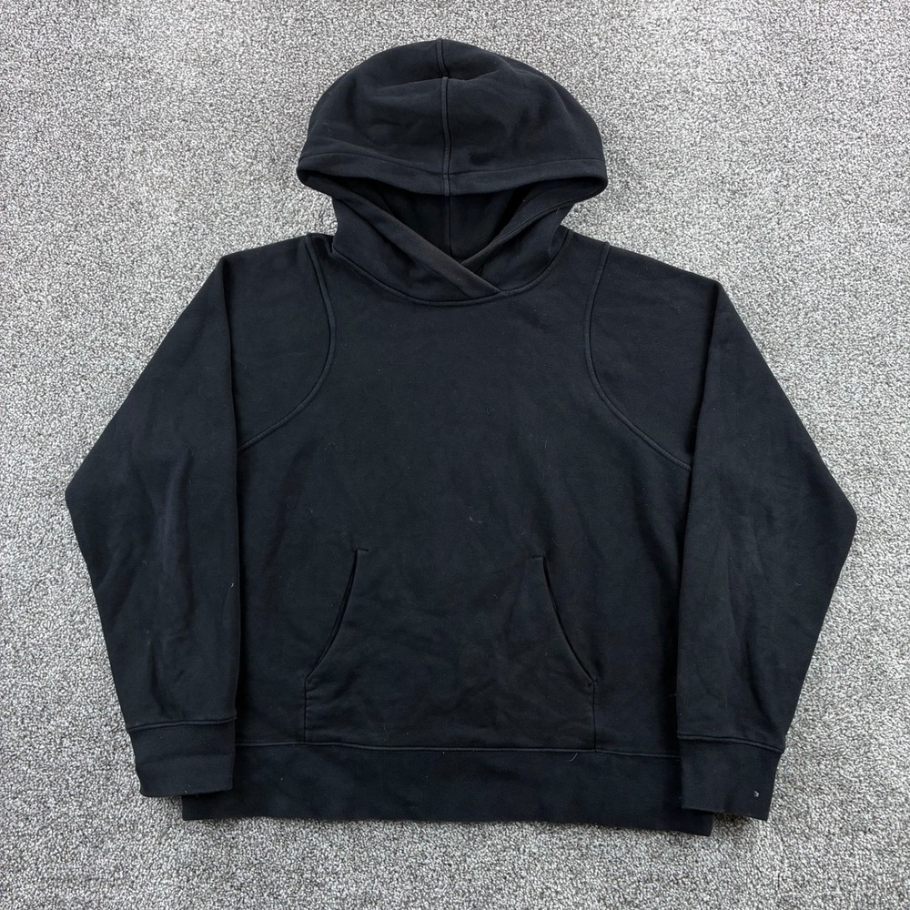 Lululemon Loungeful Hoodie Women's 10 Black Pullover Sweatshirt LW3FCDS